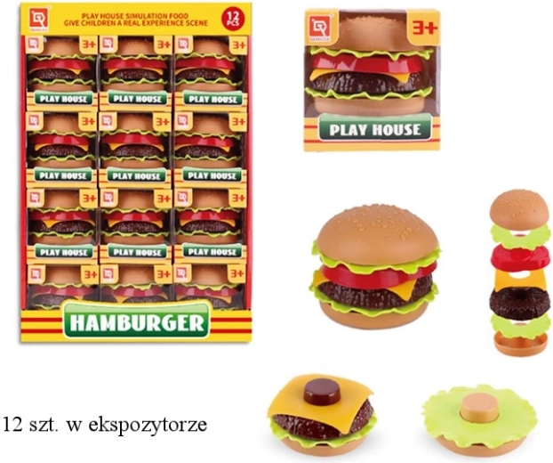 Komplet kuhinjskih igrač – hamburger za otroke