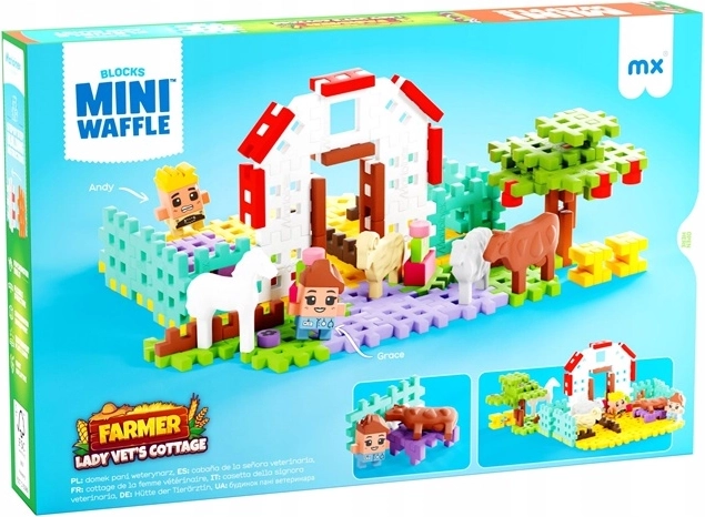 Marioinex Mini waffle kmetija Grace – hiška veterinarke (100 delov)
