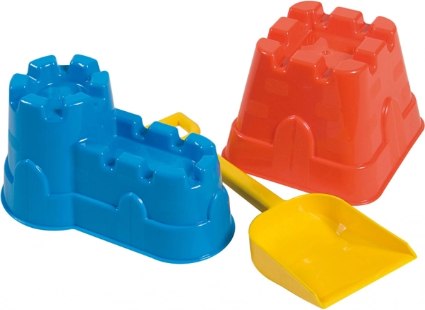 ANDRONI modelčki za pesek – grajski zidovi z lopatko (mešanica barv)