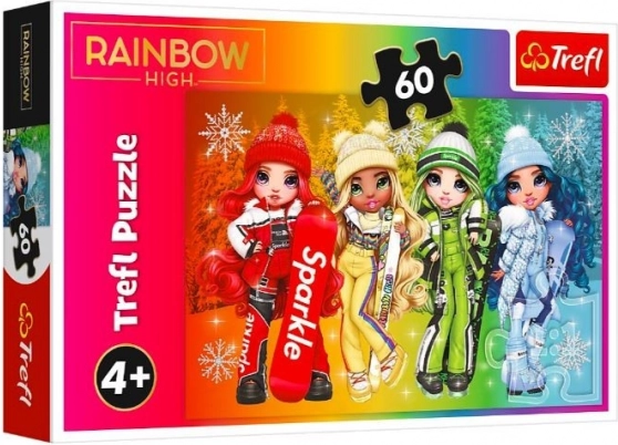 Sestavljanka 60 koščkov Vesela dekleta RAINBOW HIGH