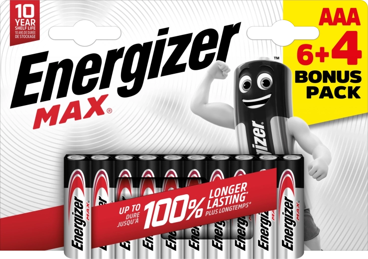 Energizer Max AAA alkalne baterije 10 kos