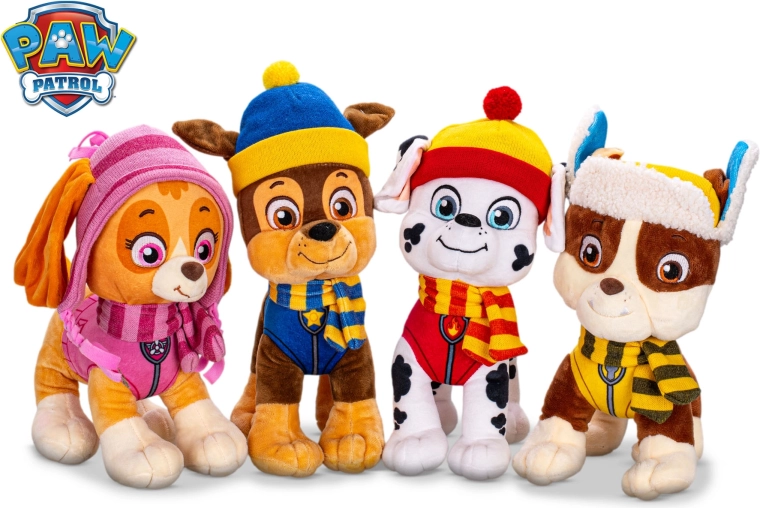 Plišasta igrača Tačke na patrulji zimska izdaja 27 cm