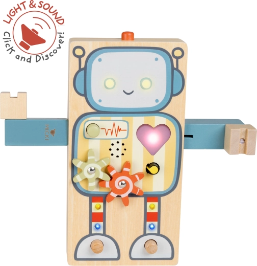 Interaktivni leseni senzorični robot GiggleBot Micki