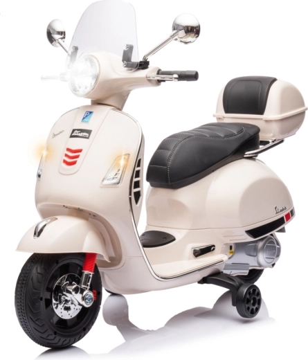 Electric kids' scooter Milly Mally Vespa GTS Super white