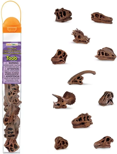 Safari Ltd. TOOBS tuba – dinozavrske lobanje