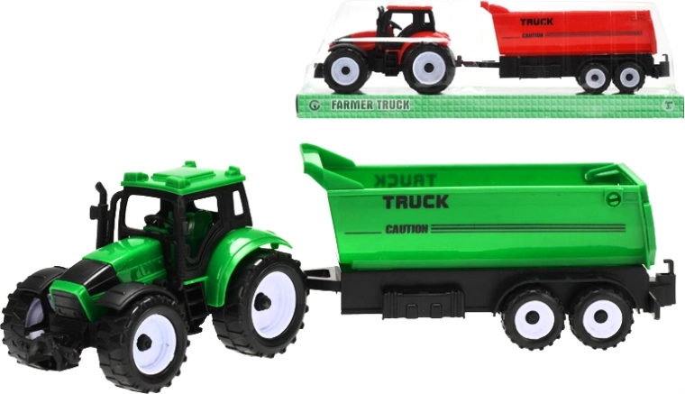 Traktor s prikolico na vztrajnik, 29 cm