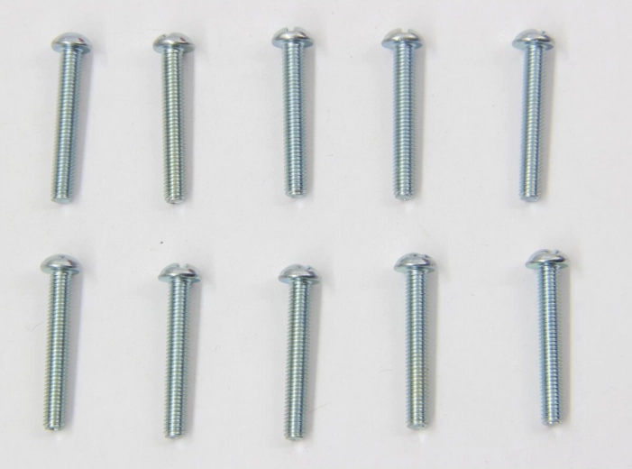 Vijaki z valjasto glavo M3 × 20 mm, pocinkani – 10 kosov