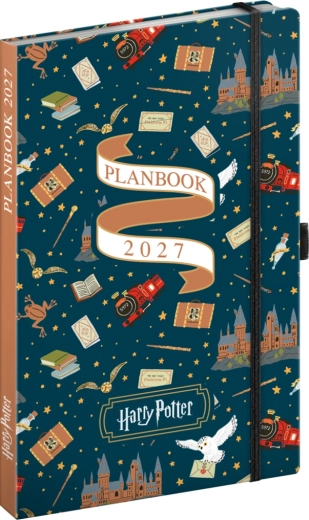 Notique planbook dnevnik in beležka Harry Potter – Bradavičarski ekspres 2027, 13 × 21 cm