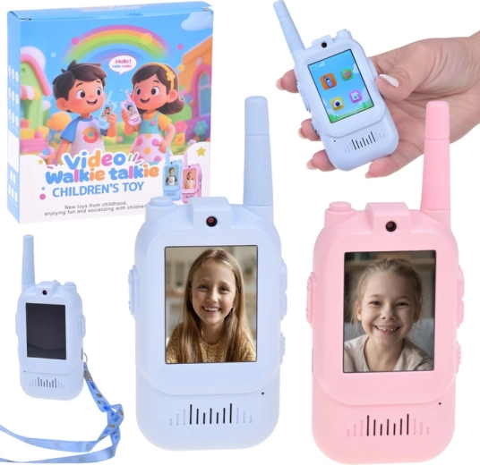 XREC video walkie-talkie postaje za otroke (komplet 2 kosov) z 2" LCD in kamero