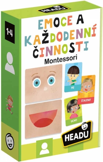 Headu Montessori čustveni izrazi in vsakodnevne dejavnosti – poučna igra