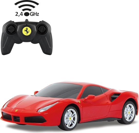 Jamara Ferrari 488 GTB RC-avto 1:24, rdeče, 2,4 GHz – 1 kos