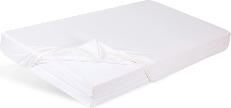 Babymatex waterproof fitted bamboo sheet 60 × 120 cm – White