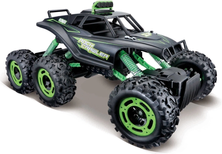 Maisto RC rock crawler 6x6 mat črn
