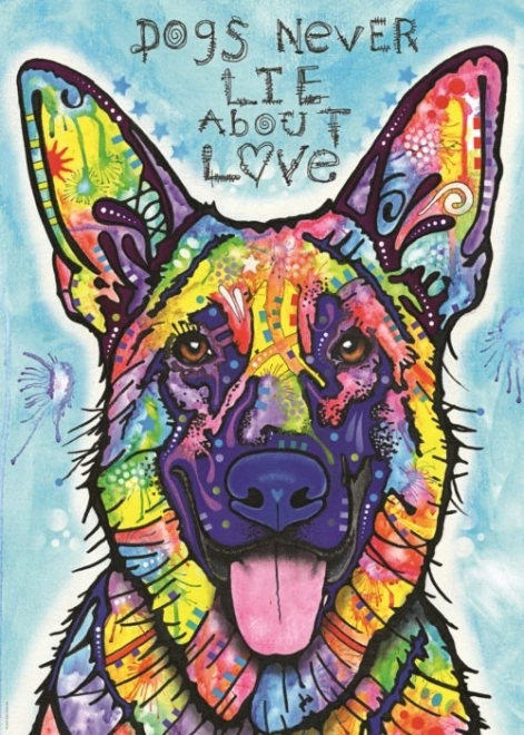 Sestavljanka Heye Jolly Pets: Psi nikoli ne lažejo 1000 kosov