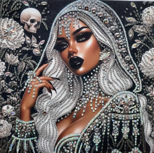 Diamantno slikanje – mulatka 30 × 40 cm