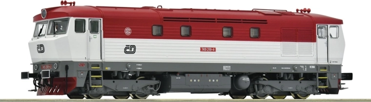 Roco dizelska lokomotiva 749 218-4 ČD Bardotka H0