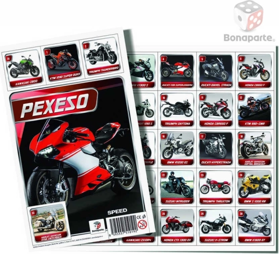 Bonaparte pexeso moto speed – motorji (fotografije) - 1 kos