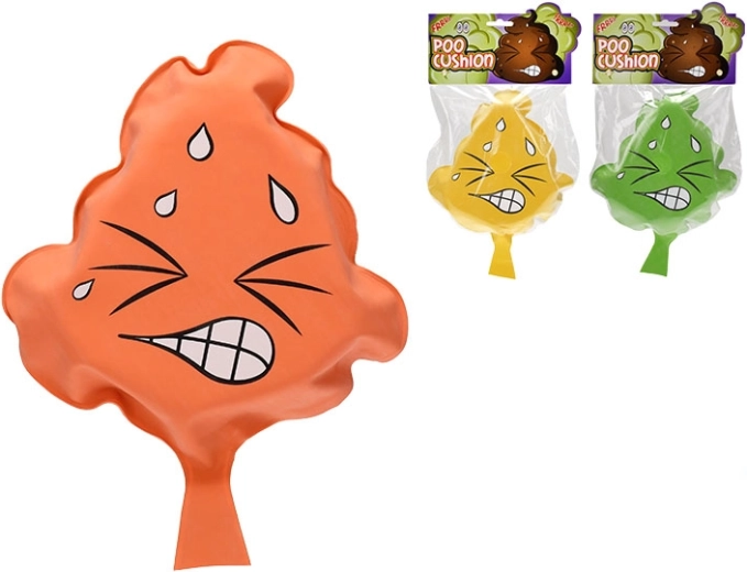 Pihajoča blazina v obliki emojija kakca POO