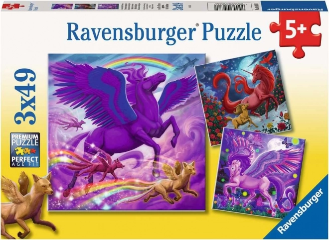Ravensburger sestavljanka Mitski vladarji 3×49 kosov