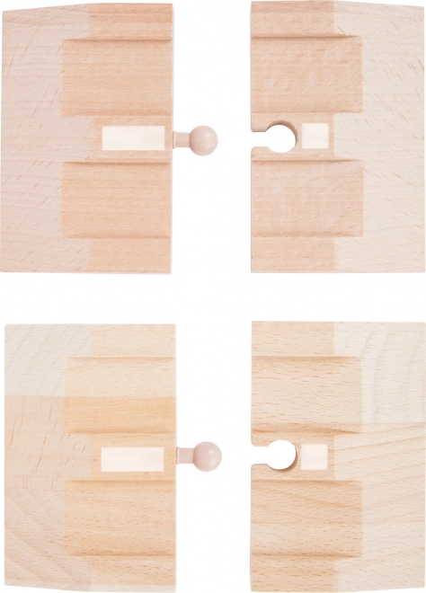 Small foot lesene rampe za avtomobilsko stezo, 4 kosi