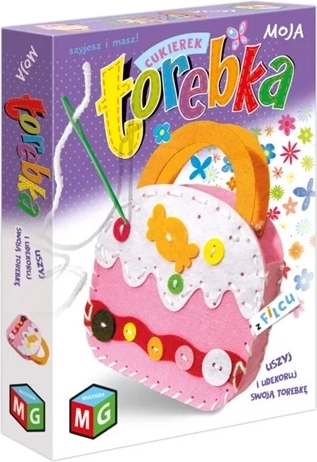 Moja Torebka ustvarjalni komplet za izdelavo filcane torbice bonbon