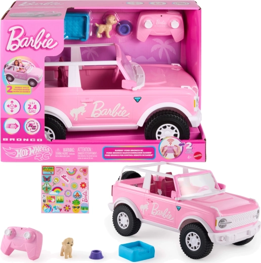 Barbie Hot Wheels daljinsko vodeni rožnati Ford Bronco RC