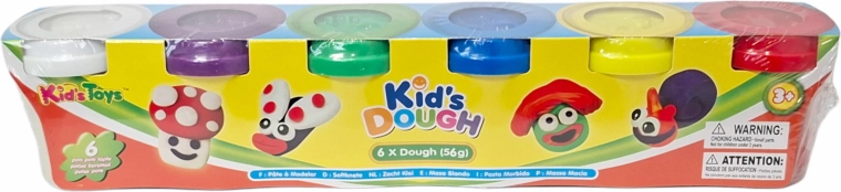 Plastelin – komplet 6 lončkov