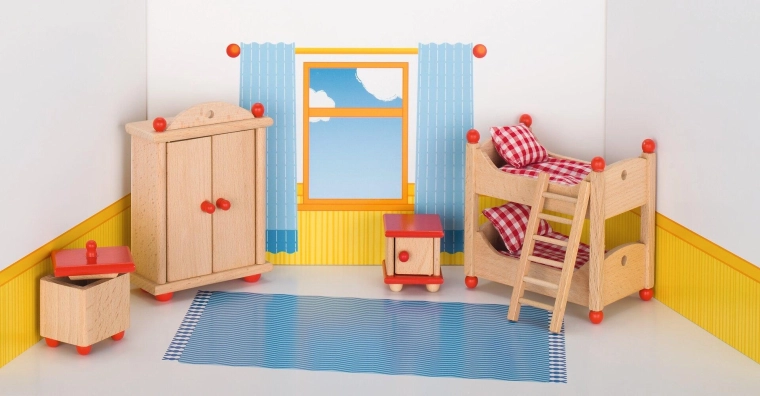 Children's room furniture for Goki dollhouses