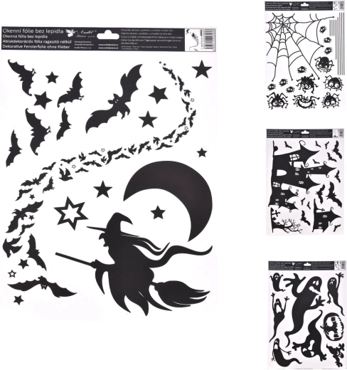 Okenska dekorativna folija Halloween 30 × 42 cm (mix 4 motivov)
