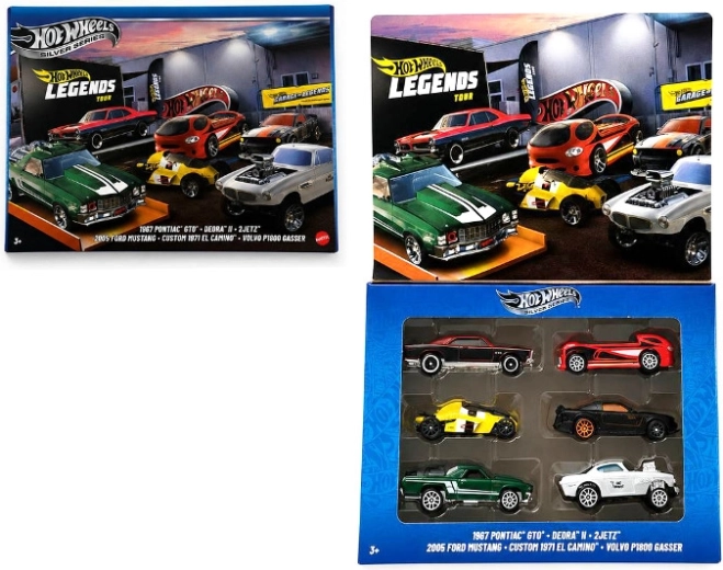 Zbirateljski komplet avtomobilčkov Hot Wheels Legends Tour