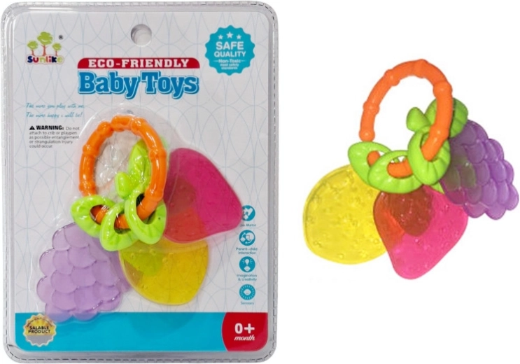 Ropotuljica in grizalo za dojenčka – sadje