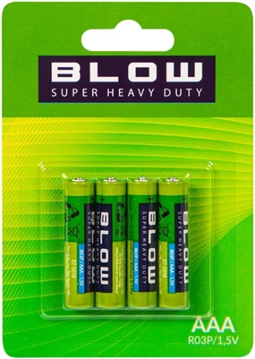 BLOW baterije AAA (R03P) Super Heavy Duty, 4 kosi