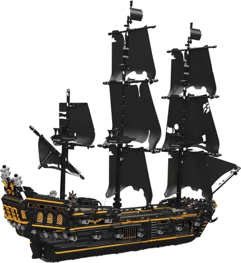 Mould King Gradbeni set piratska ladja Črna Biser 3180 kosov