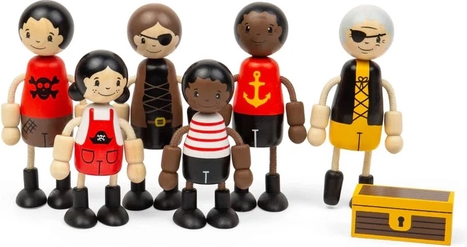 Lesene figurice Bigjigs Toys Pirati