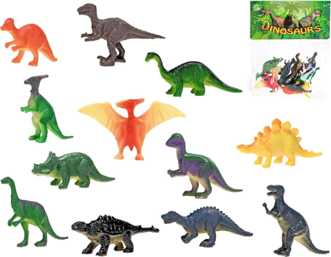 Komplet plastičnih dinozavrov 12 kos (4–8 cm)
