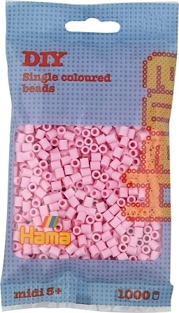 Hama MIDI likalne perlice pastelno rožnate 5 mm 1000 kosov