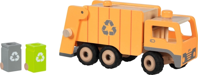 Eco wooden garbage truck with waste sorting - 1 piece