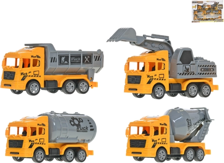 Set gradbenih vozil z vzvratnim pogonom 11 cm, 8 kos