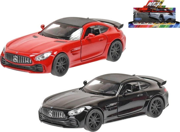 Kovinski model avtomobila Mercedes-AMG GTR Welly z vzvratno vožnjo