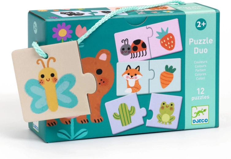 Djeco Eduludo puzzle duo – barve