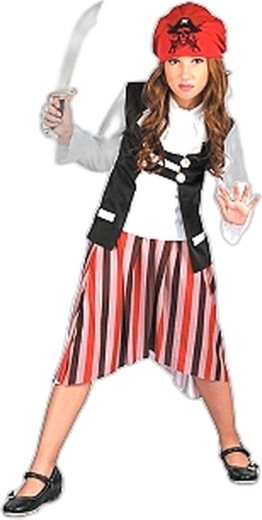 Karnevalski kostum piratka vel. M (120–130 cm)