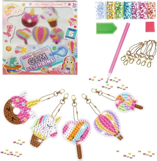 Kreativni DIY komplet za izdelavo obeskov za ključe