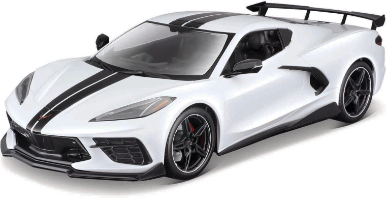Maisto Chevrolet Corvette Stingray coupe high wing 1:18 bela