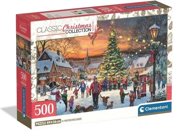 Clementoni božična sestavljanka Christmas Magic Moments 500 kosov