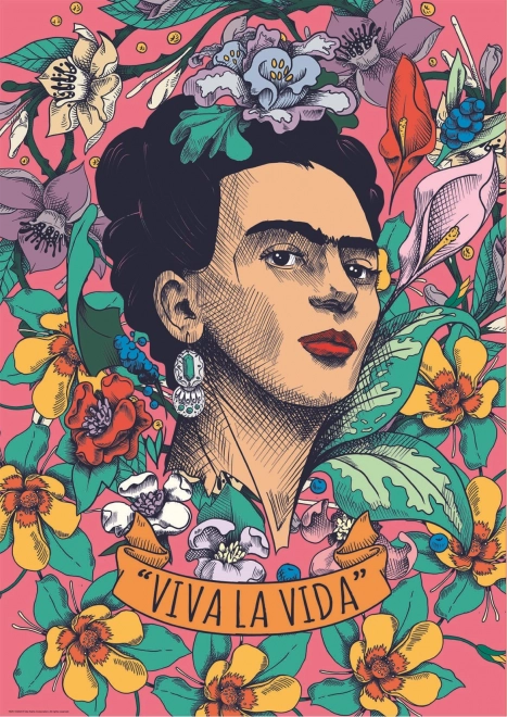 Educa puzzle Frida Kahlo: Viva la vida 500 delcev