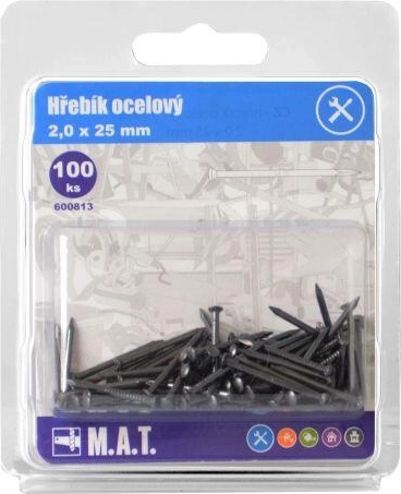 Jekleni žeblji 25 × 2,0 mm (100 kos)