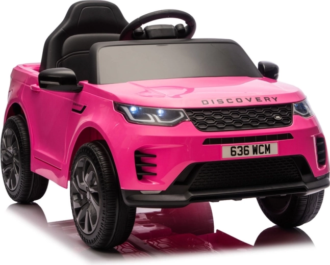 Električni poganjalec LAND ROVER Discovery rožnat