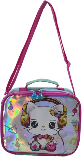 Dekliška torbica za čez ramo Sladka mucka 23,5 cm