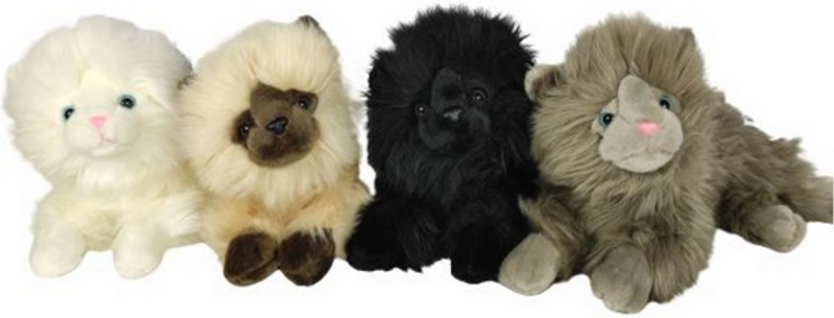 Ležeči plišasti perzijski maček 30 cm