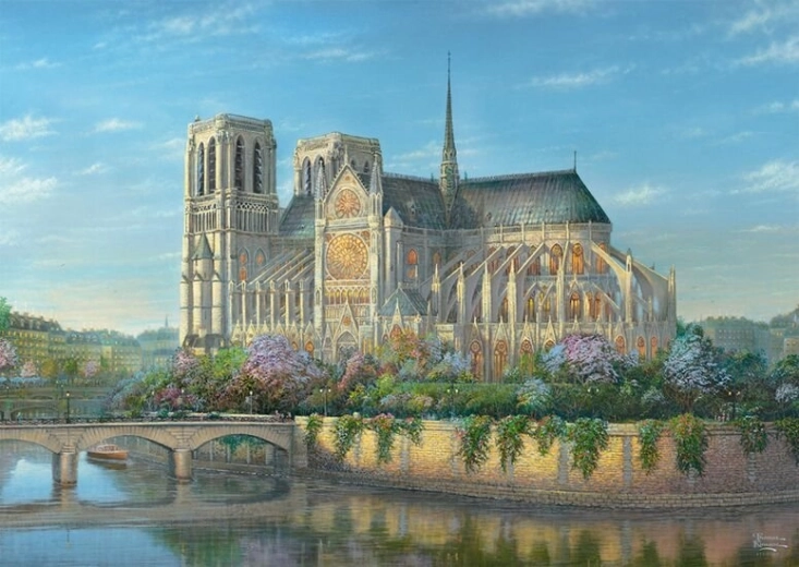 Sestavljanka Notre-Dame 1000 koščkov